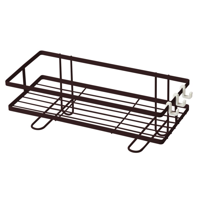 Waterproof Bathroom Metal Toilet Shelf Storage Rack Punch-free Shower Organizer 53CB