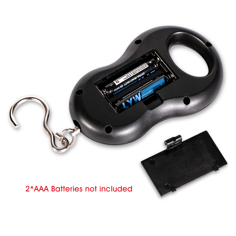 Mini balance numérique pour la pêche, balance pour les bagages de pêche, pesage des bagages, grille en acier, outil de poids pour la cuisine, 50kg x 10g