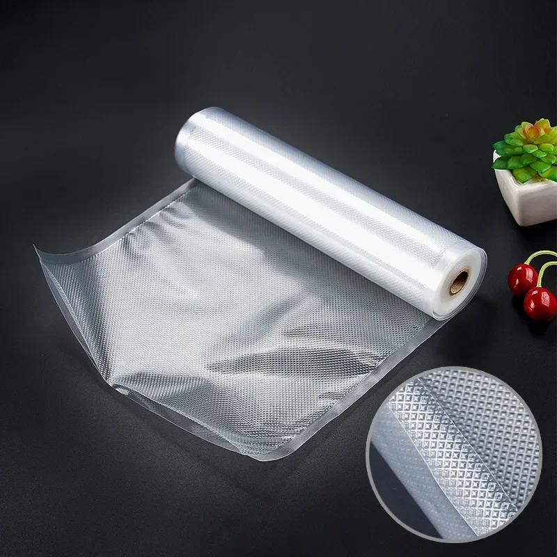 Haushalts-Vakuumbeutel für Lebensmittel, Vakuumierer, Lebensmittel frisch, lange Aufbewahrung, 12 + 15 + 20 + 25 + 30 cm * 500 cm Rollen/Lot Beutel für Vakuumierer