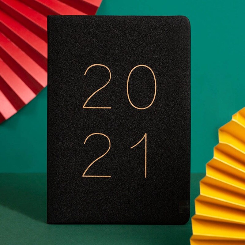 Year Planner Calendar A5 Notebook Portable Agenda Weekly Monthly Notepad Organizer Schedule Book Stationary: BK1