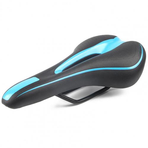 1Pcs Fiets Kussen Zadel Fiets Skid-Proof Comfort Seat Mat Fietsen Accessoires Voor Ountain Bike Fietsen Pad kussen Cober: Black  Blue