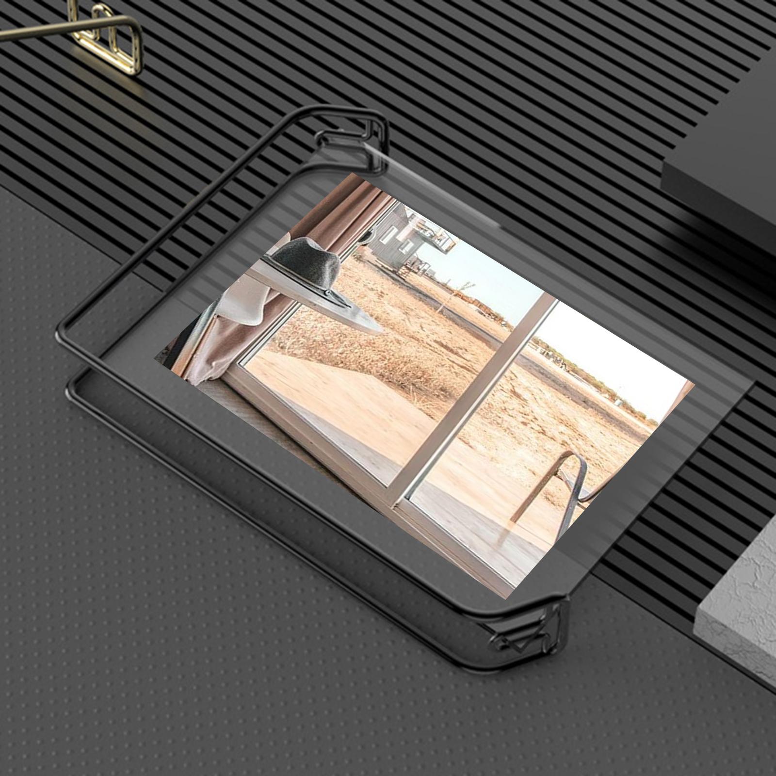 Nordic Stijl Metalen Fotolijst Portret Houder Bruidspaar Aanbeveling Foto Frames Desktopornaments: Black 8inch