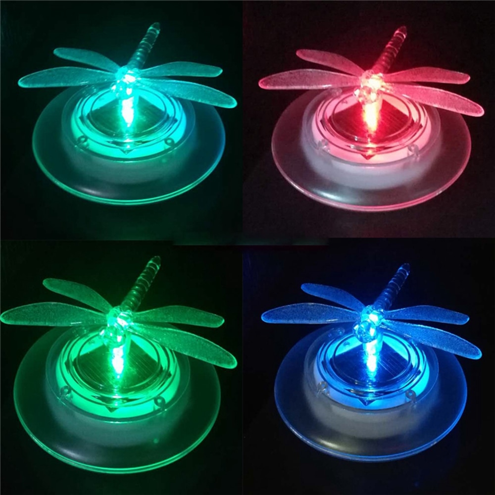 Solar Led Float Lamp Rgb Kleur Veranderen Vlinder/Dragonfly Shape Outdoor Tuin Zwembad Fontein Zwembad Water Licht