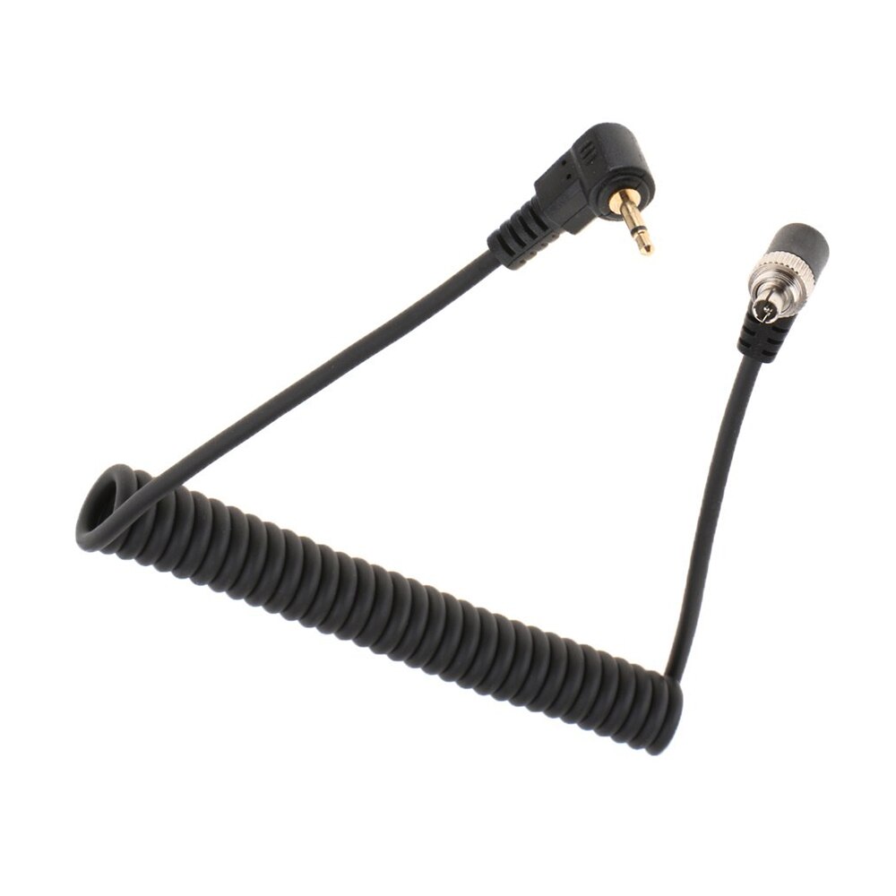 Flash Light Spring PC Sync Cable 2.5mm to Male Flash Plug 30-100cm for Photography Studio Camera Flash Trigger Accessories