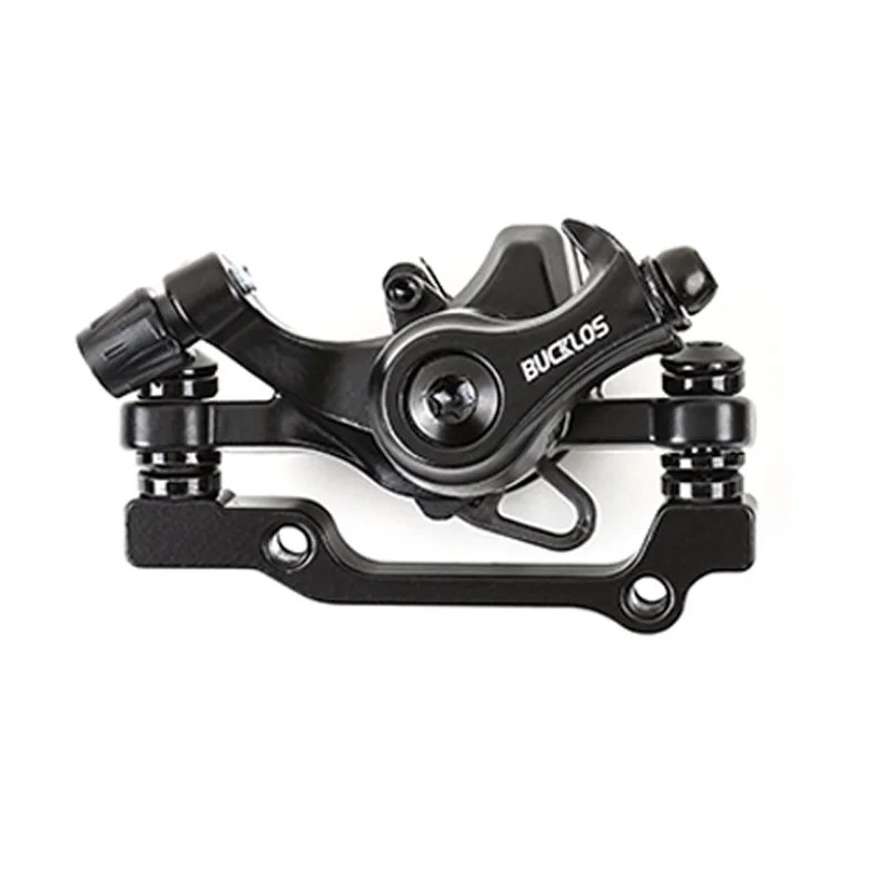 BUCKLOS vtt étrier de frein vélo mécanique jeu de freins à disque pour VTT pousse étrier Piston avec Rotor 160mm: YELLOW