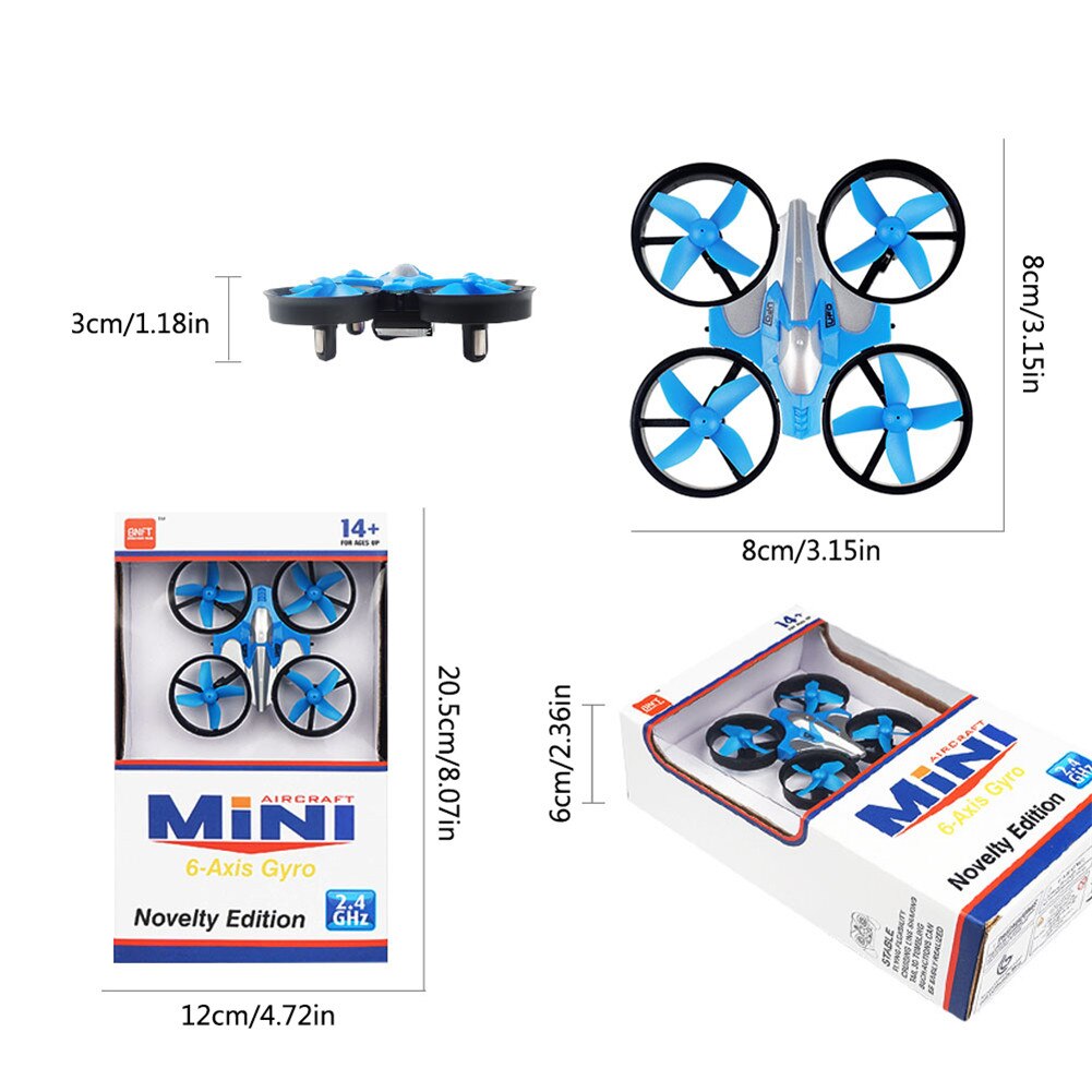 The 2.4G Mini Four-axis Aircraft One-button Return To Headless Mode Small Remote Control Aircraft For Kids