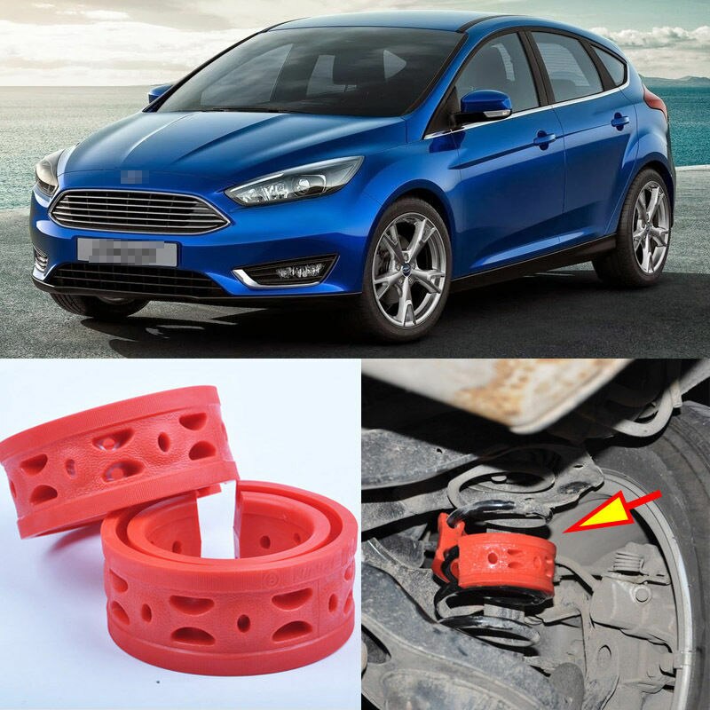 2 uds aire trasero suspensión amortiguador de golpes bobina cojín amortiguador para Ford Focus