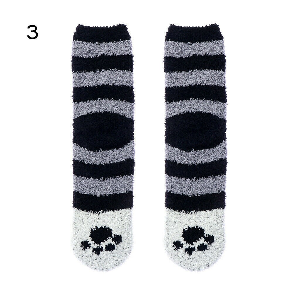 Socks Ladies Socks~ Cat Paw Soft Warm Bed Women 1 Thickening: 3