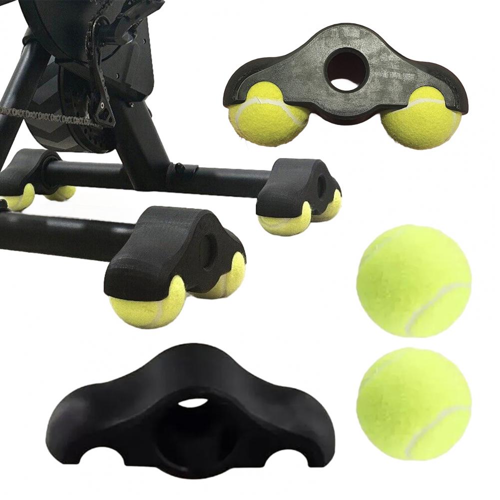 4 Uds 8 pelotas de tenis almohadillas de pie para bicicleta Wahoo Kickr Core Fitness Bike Protector de suelo absorbente de golpes bolas basculantes
