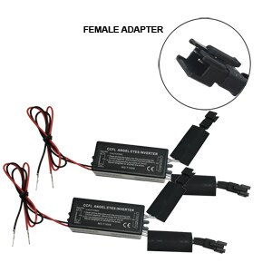 SKYJOYCE 1 paar Vrouwelijke Mannelijke CCFL driver inverter ontsteking power blokken voor ccfl angel eyes E46 E39 E53 drl driver projector lens: 1 Pair Female