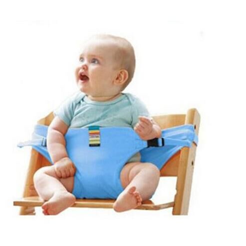 Babystol bærbart spædbarnsæde produkt spisestue frokoststol / sikkerhedssele, der fodrer højstolssele baby foderstol  #62: Blå