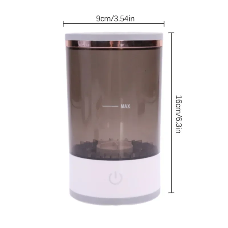 Electric Makeup Brush Cleaner Machine 3-in-1: USB Charging, Automatic Cosmetic Brush Quick Dry Cleaning Tool: black