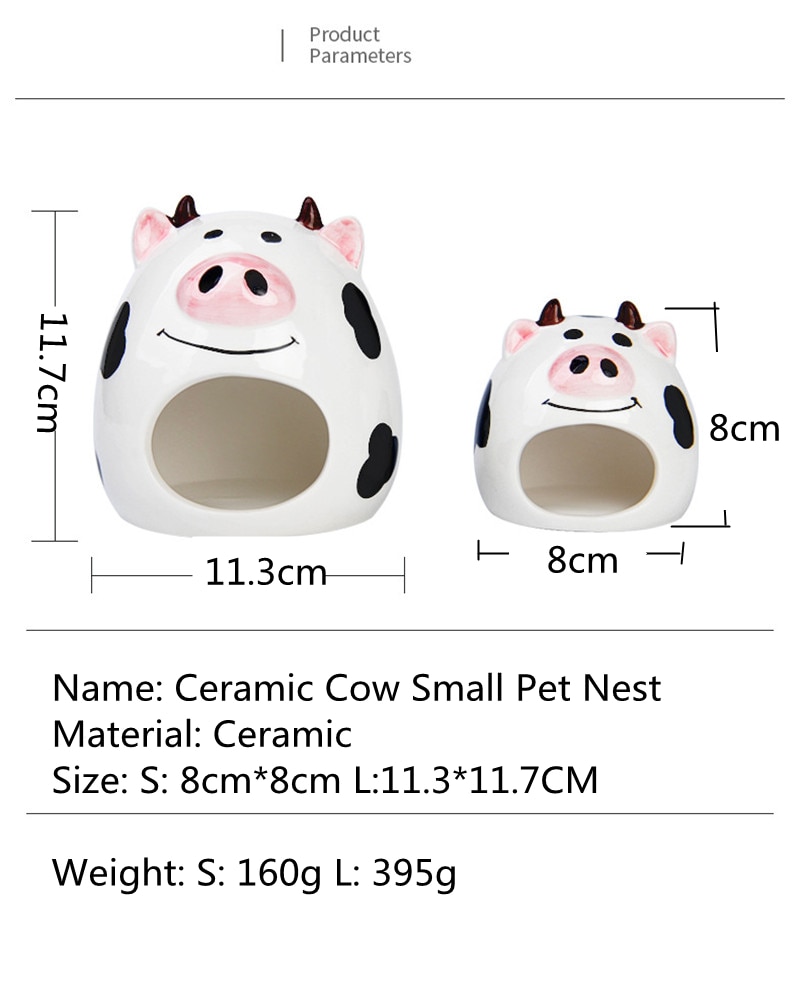 Nid de Hamster en céramique pour animal domestique, lit pour Rat, Cage pour toutes saisons, accessoires ménagers