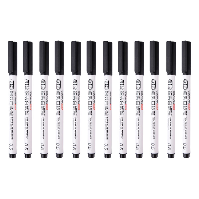 Droog uitwisbare whiteboard-markers - fijne punt 0,5 mm fijne punt, uitwisbare pennen voor kinderen, leraren, kantoor, whiteboard (zwart/rood/blauw): Paars