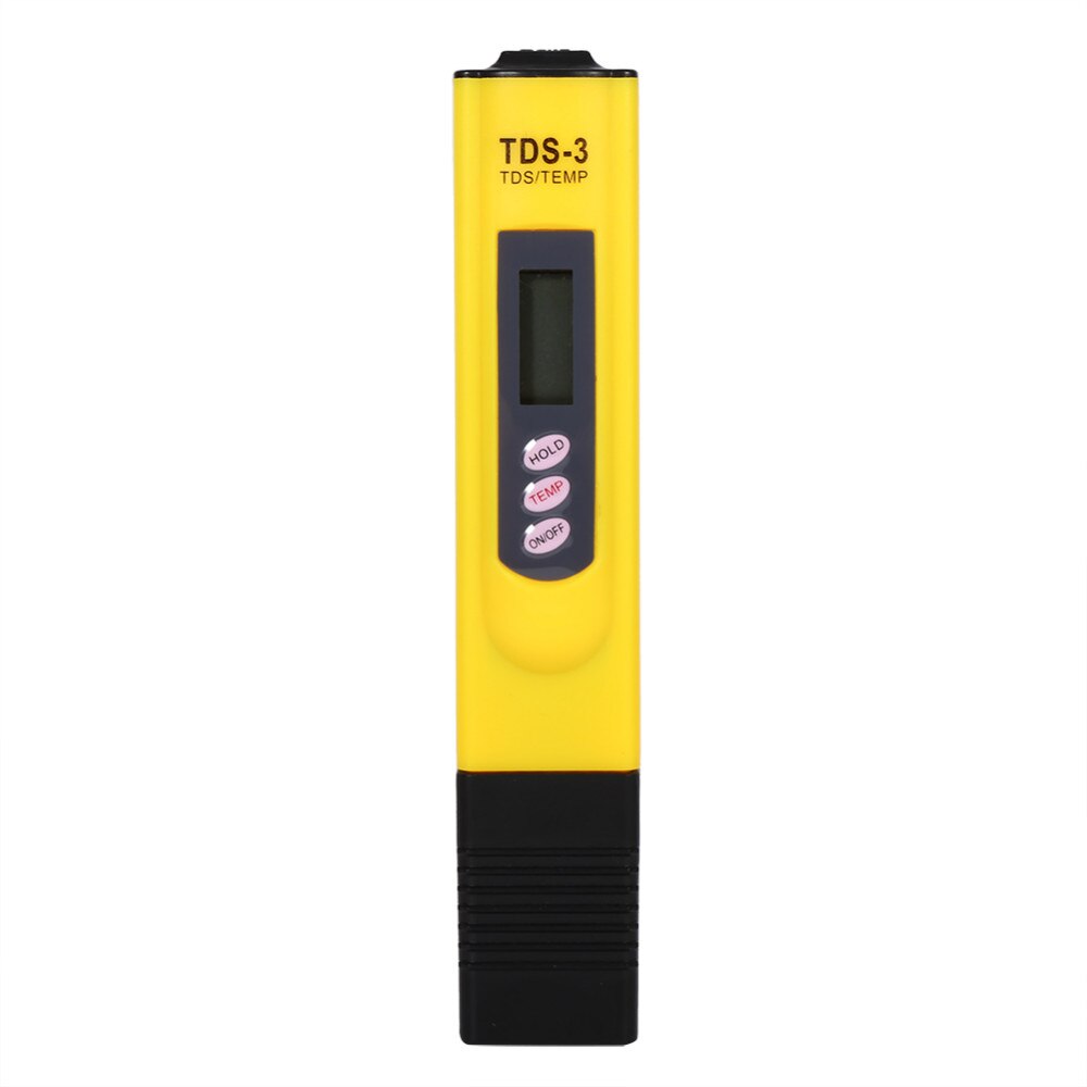 Testeur de filtre numérique TDS mesurant la pureté de la de l'eau, outil de Test 0-9990 PPM LCD stylo de Test de température: yellow