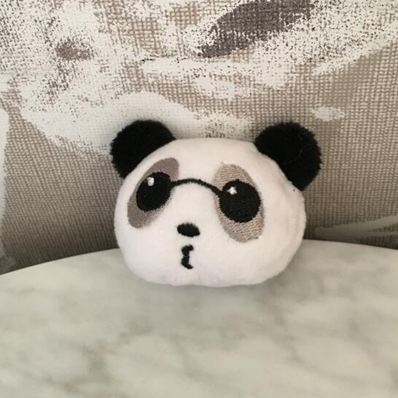 100 stks/partij 5cm Panda Knuffel Accessoires Knuffeldier Panda Knuffel