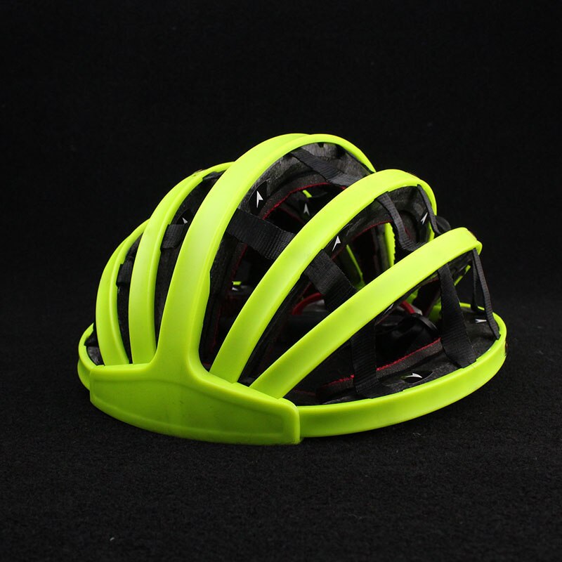 Faltbare Rennrad Helme Ultraleicht Helm für Fahrrad Helm Einstellbare Casque Cyclisme 56-62cm: Fluorescent Yellow / L(59-62cm)