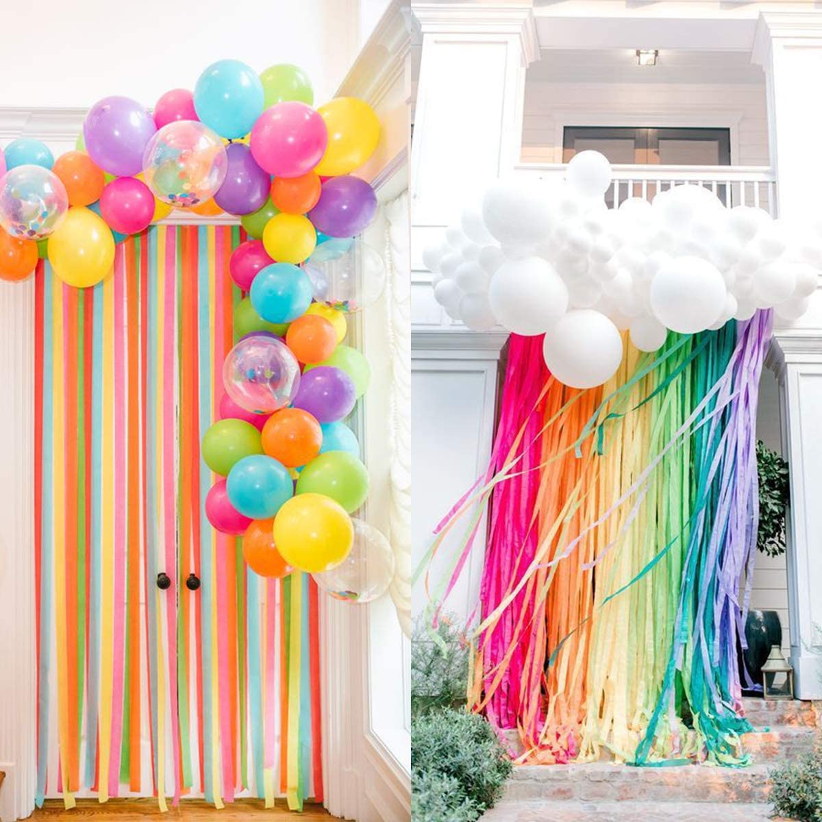 6 Rolls Crepe Paper Streamer Rolls Hanging Party Decor Eid Mubarak Ramadan Decor Weddiing Birtthday Party Backdrop Streamer