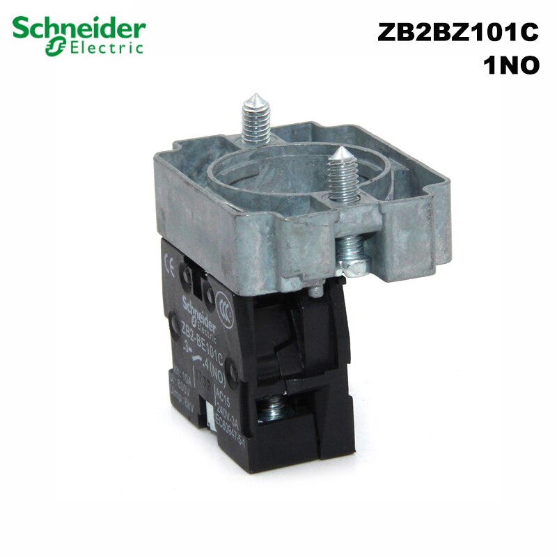 Schneider Electric ZB2BZ101C 102C 103C 105C button with basic contacts ZB2-BZ103C metal base + 1NO/1NC/2NO/1NO+1NC brand: ZB2BZ101C
