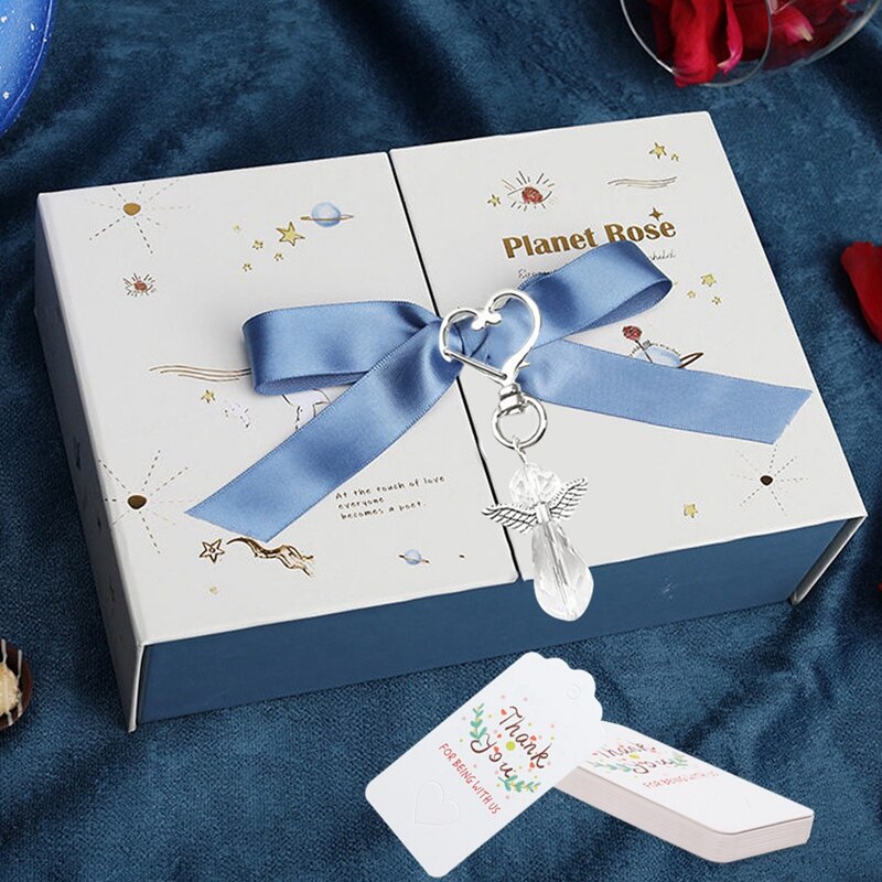 20 stück babyparty-gastgeschenke: engel-schlüsselanhänger Plus organzabeutel, dankeskartenanhänger, gastgeschenke, brautparty