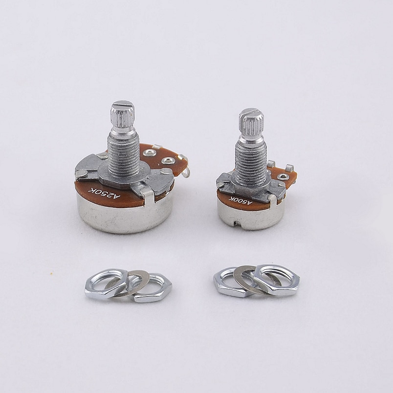 【Made in Korea】 Alpha Potentiometer(POT) For Electric Guitar/Bass A250K/B250K/A500K/B500K