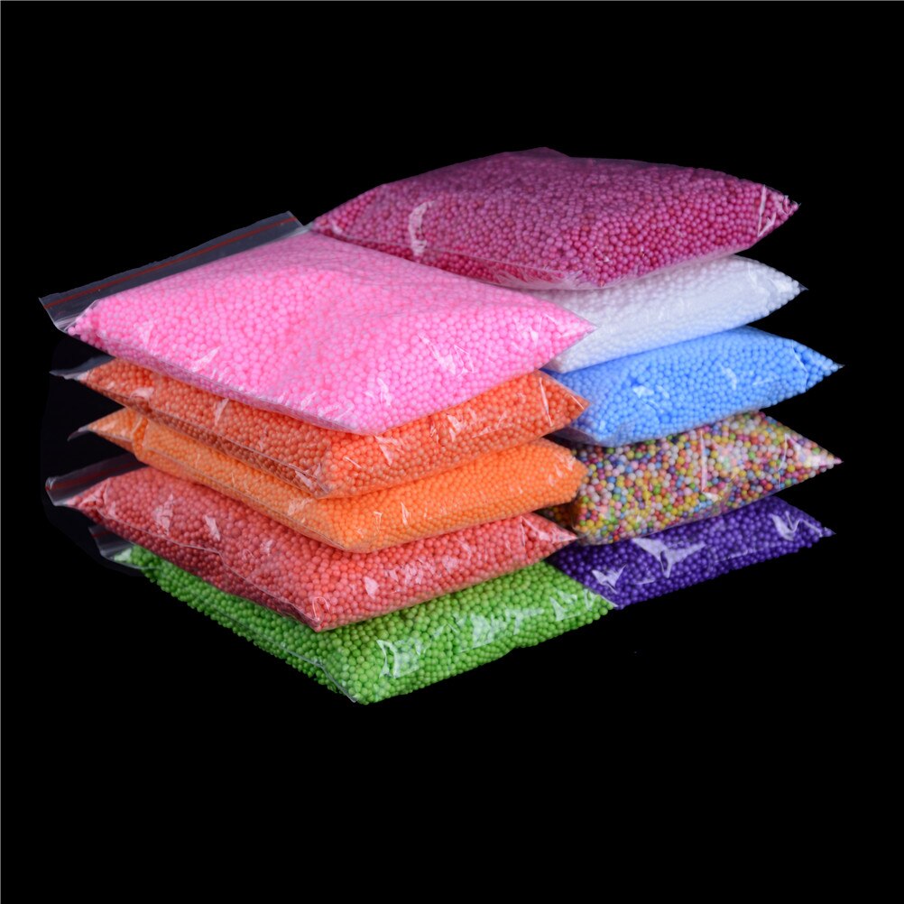 1 tasche DIY Schnee Schlamm Partikel Zubehör Schleim Kugeln Kleine Tiny Schaum Perlen Für Floam Füllstoff Für DIY liefert