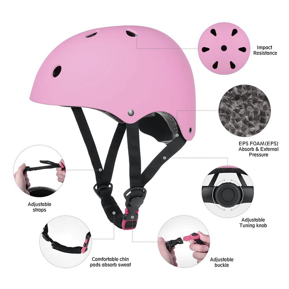 7pcs/set Cycling Roller Skating Protective Gear Pads Helmet Knee Elbow Wrist Guards Outdoor Sport Safety Protector for Kids