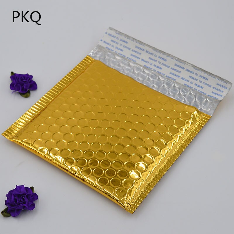 15*13cm colorful Bubble Envelope Bubble Film Shock Bag small gold bubbe envelopes padded bag: gold