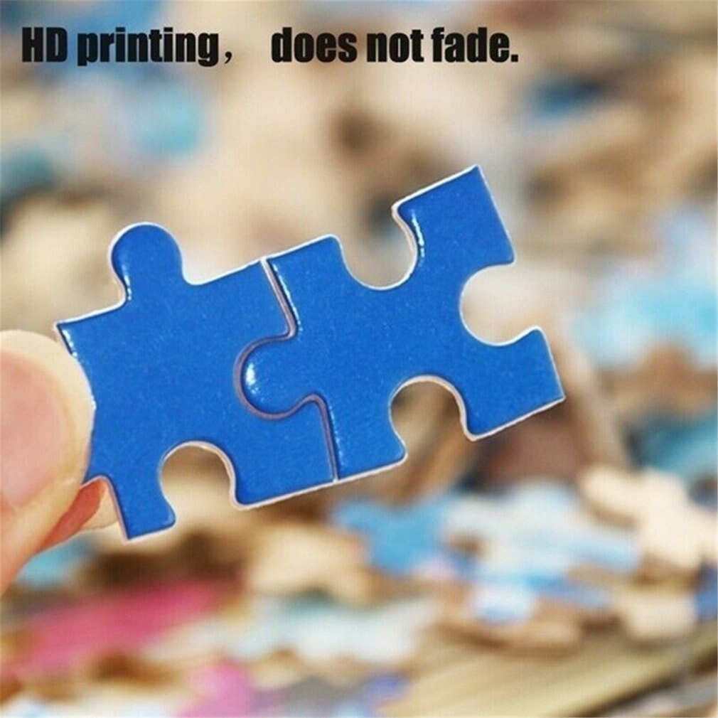 Adult puzzle 1000 pieces round thousand color rainbow Paper Adult puzzle Brain game decompression artifact