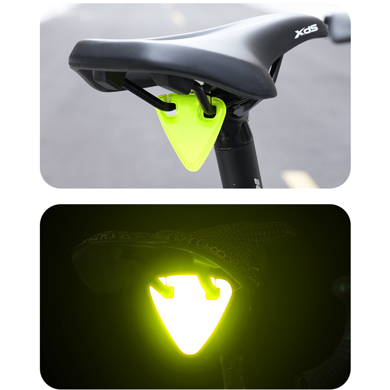 Bicycle Reflective Tail Light Night Riding Reflective Warning Sticker Safe Cycling Lamp MTB Raod Rear Light Bicycle Accessories