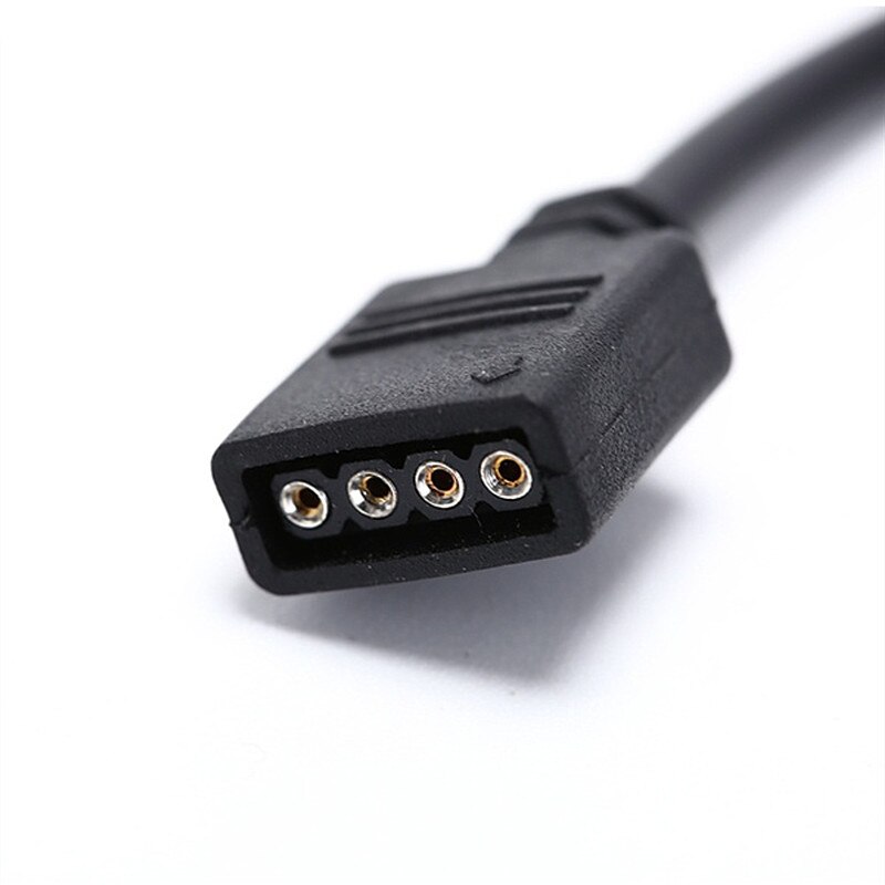 Cable de extensión de 4 pines, conector LED hembra, Color negro, 30cm/100cm, 4 pines, 0,3 m/1m, para tira LED RGB 2835 3528 5050