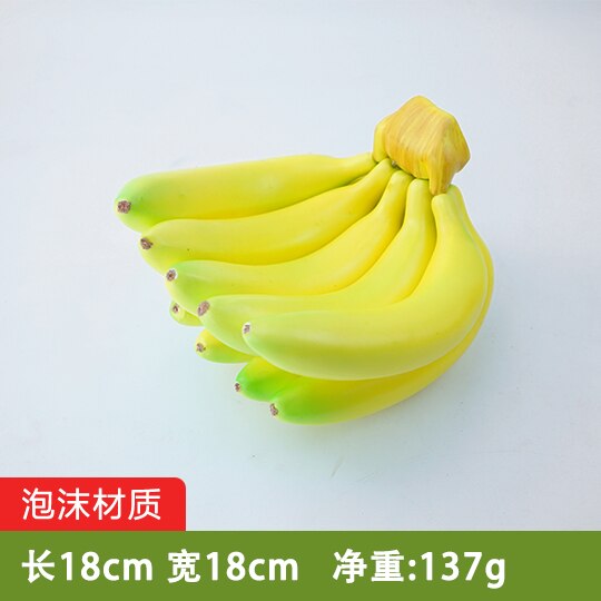 Festliche Partei Liefert Künstliche Dekorationen Obst Kunststoff Simulation Banana Modell Dekoration Requisiten: Licht Gelb