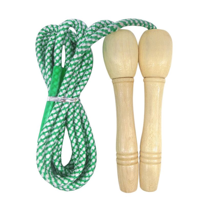 unisex Manico in Legno Salto Velocità Corda per la Boxe 2.8m Corda per Saltare sport Attrezzature per Il fitness Formazione Pratica di Salto di Velocità: verde