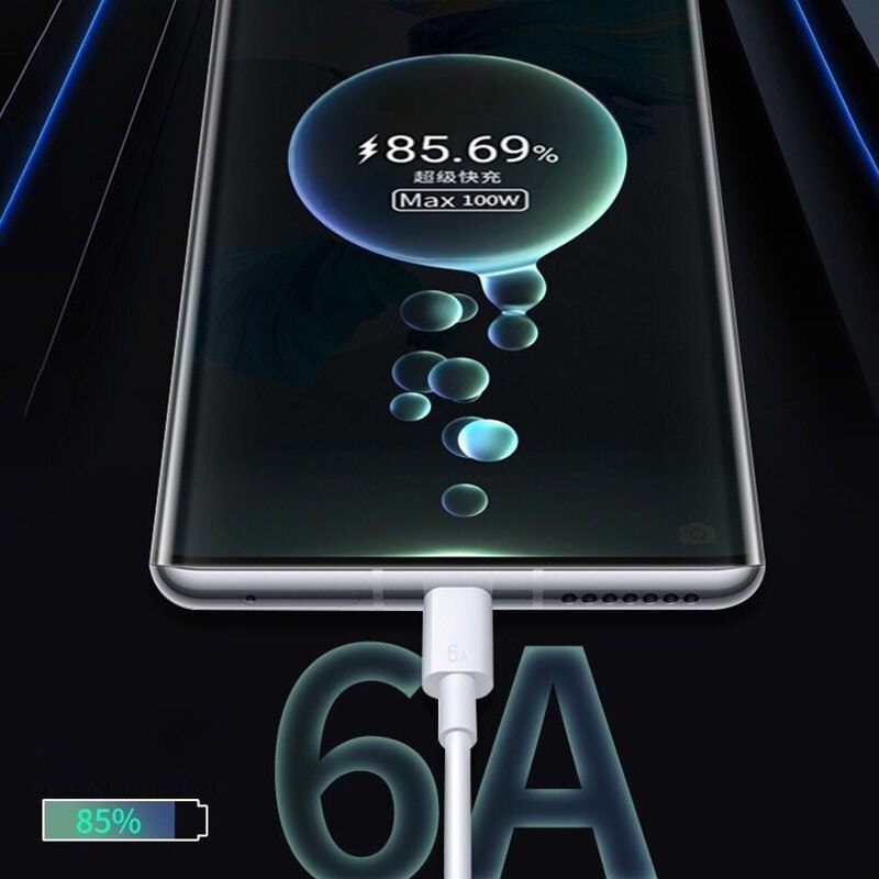 Originele Honor 100W Supercharge Fast Charger 6A Usb Type C Kabel Voor Honor 60 Pro 50 Se V40 Huawei p50 P40 Pro Mate 40 Rs Nova 9