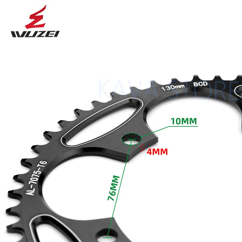WUZEI Road Bike Chainwheel Folding 110/130 BCD Round Narrow Wide Sprockets 50/52/54/56/58/60T AL7075 Bicycle Chainring