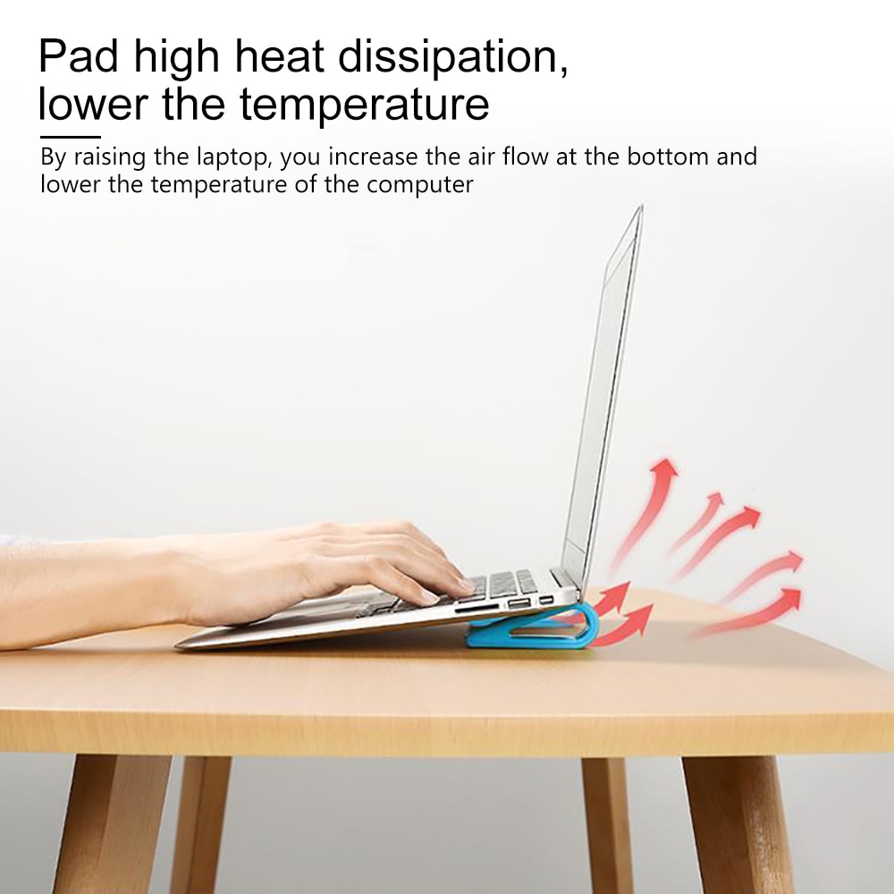 Mini portable Laptop Stand Adjustable Bracket Desktop Computer Increased Shelf Cooling Base Bracket Office Supplies Protective