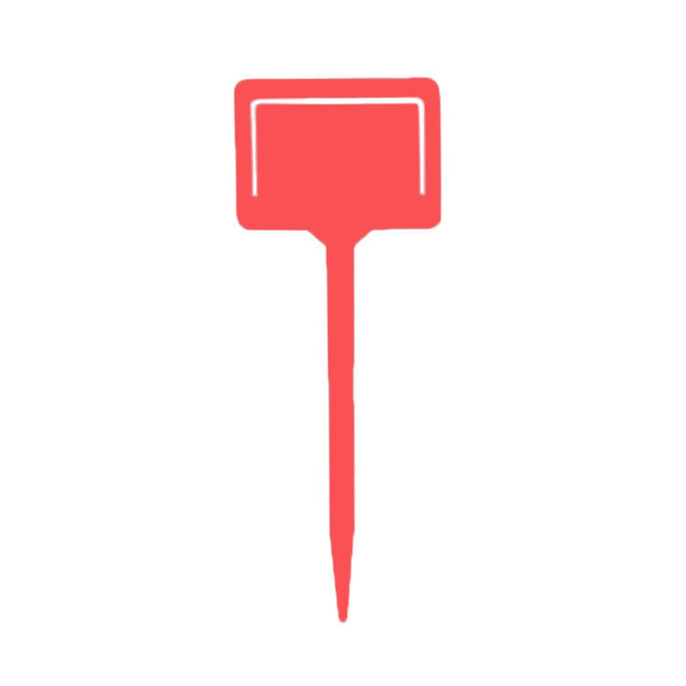 10 Etiquetas de Plástico para Plantas, Marcadores Reutilizables para Plantas de Jardinería, Herramientas, Etiquetas de Señal Tipo T, Marcadores, Placa de Registro, Estacas en Macetas de Flores: Rojo