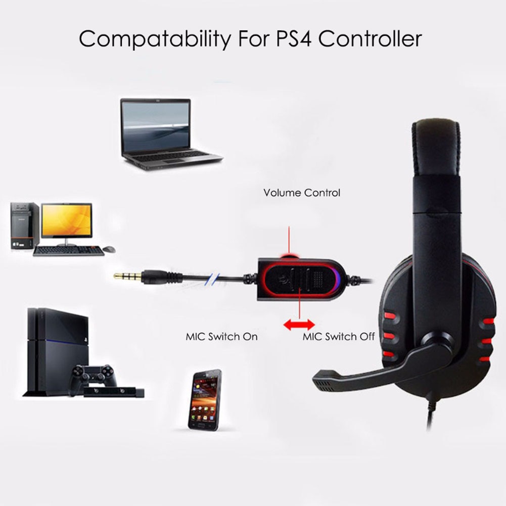Goede Op Ear Headset Gamer Stereo Deep Bass Gaming Hoofdtelefoon Oortelefoon Met Microfoon Voor Computer Pc Laptop Notebook