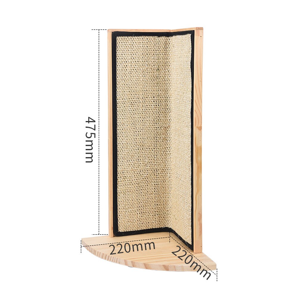 Aan de muur bevestigde krabpaal, hangend, natuurlijke sisal, kattenkrabmat, poort, muurbescherming, hoek met muurbevestigingen, dierenbenodigdheden: A1