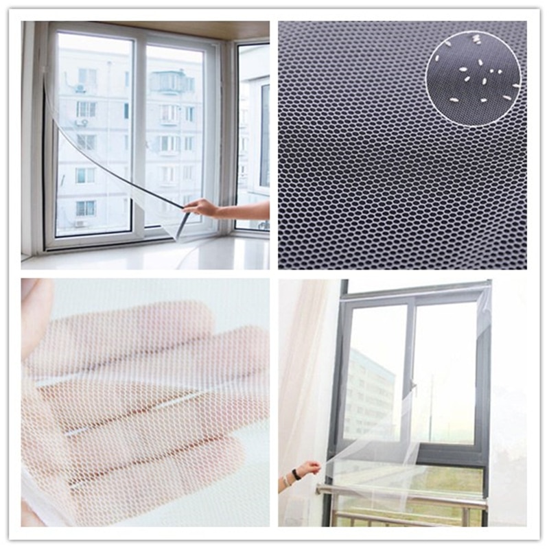 Magnetisk vindu dørskjerm mesh gardin snap nett vakt mygg flue insekt insekt 1 sett hjem hage rekvisita tekstil nylon krok