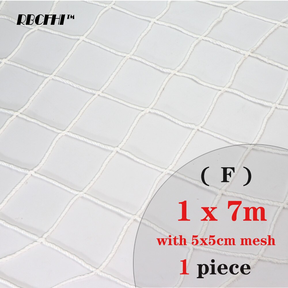 Rbcfhi trädgård växtskydd nät barn trappskydd nät balkong anti-fall nät anti-katt nät nylon nät klätternät: 1 x 7m ( mesh 5 x 5cm)