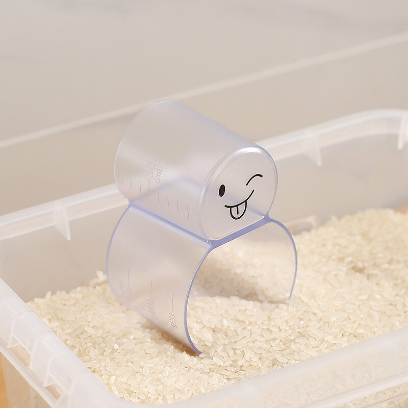 Rice Measuring Cup Clear Plastic Electric Cooker Rice Cooker Replacement Cups Rice Cup Kitchen Supplies Rice Spoon Cookice: 01