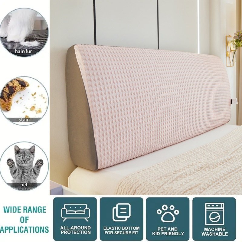 Nordic Effen Kleur Nachtkastje Cover Elastisch Universele Maat Zacht Hoofdeinde Cover Thuis Kamer Bescherming Bed Hoofd Covers Wasbaar Hotel