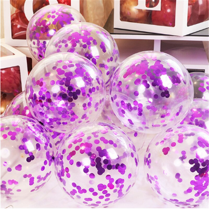 12 Inch 15 Pcs Rose Gold Confetti Latex Ballonnen, Baby Shower, Bruiloft Decoratie, kinderen Verjaardagsfeestje Ballonnen: f / 10inch