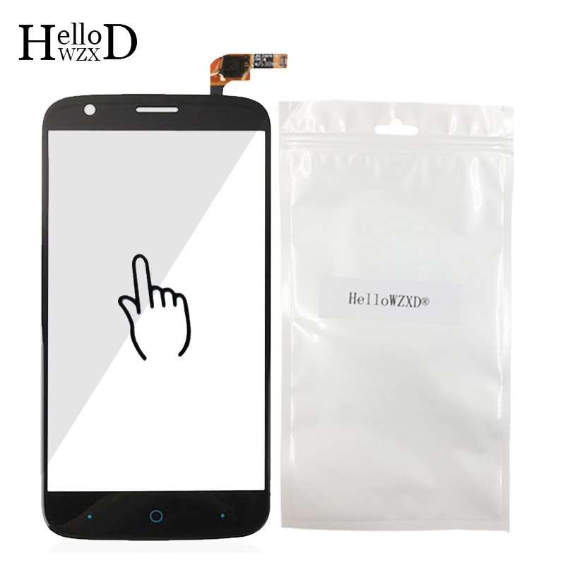 Mobile Phone Touch Glass For ZTE Blade L5 Front Touch Screen Glass Panel Digitizer Lens Sensor Adhesive + Free Screen Protector