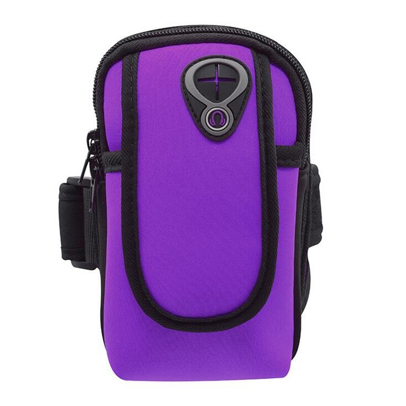 6,5 Sport Arm Band Tasche fallen für iPhone 11 Profi Samsung a51 Huawei Universal- Smartphone praktisch Kopfhörer Löcher Tasten Arm Taschen: LILA