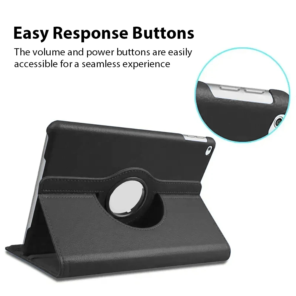 Para iPad Pro 11 12,9 12 9 2022 Air 4 5 Funda para iPad 10th 10,9 Generación 10,2 7th 8th 9th accesorios de cubierta con soporte giratorio