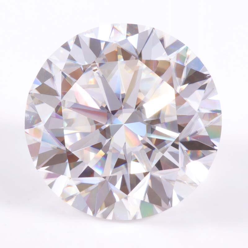 Tilbyder certificeringstesteren positiv d farve rund brillantsleben 1 karat 6.5 mm vvs klarhed lab dyrket moissanit diamant