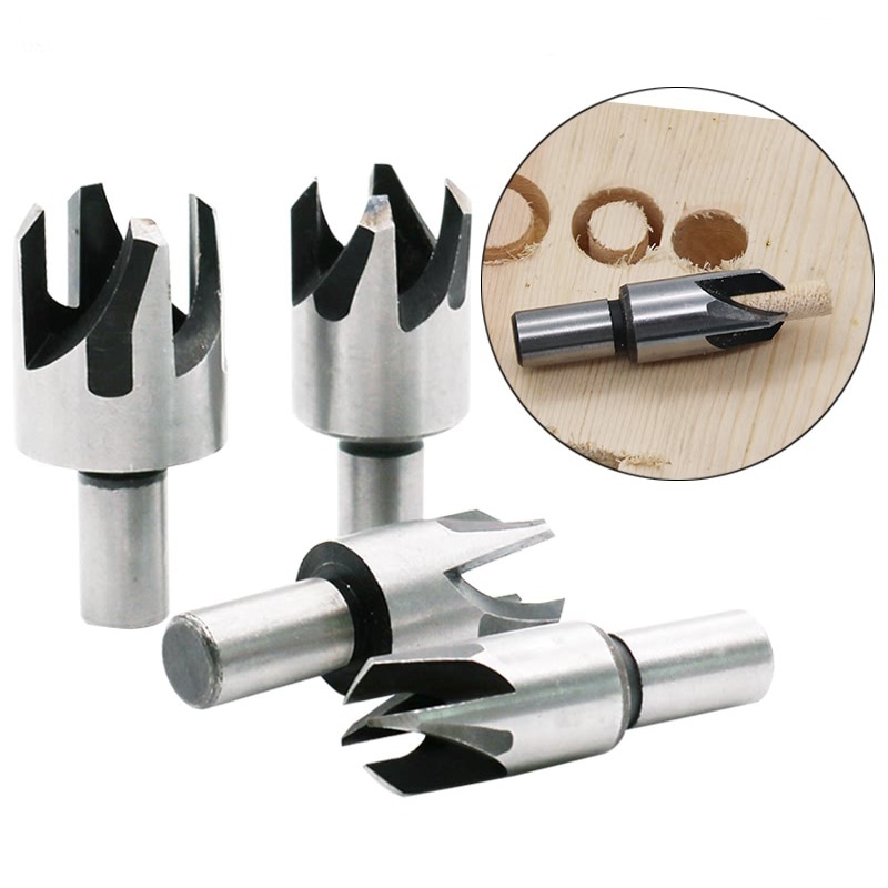 Foret à bois, Type griffe, menuiserie, perceuse à liège, 5/8 1/2 3/8 1/4, coupe-bouchon pour menuiserie, couteau à liège, outil à main en acier au carbone, 4 pièces