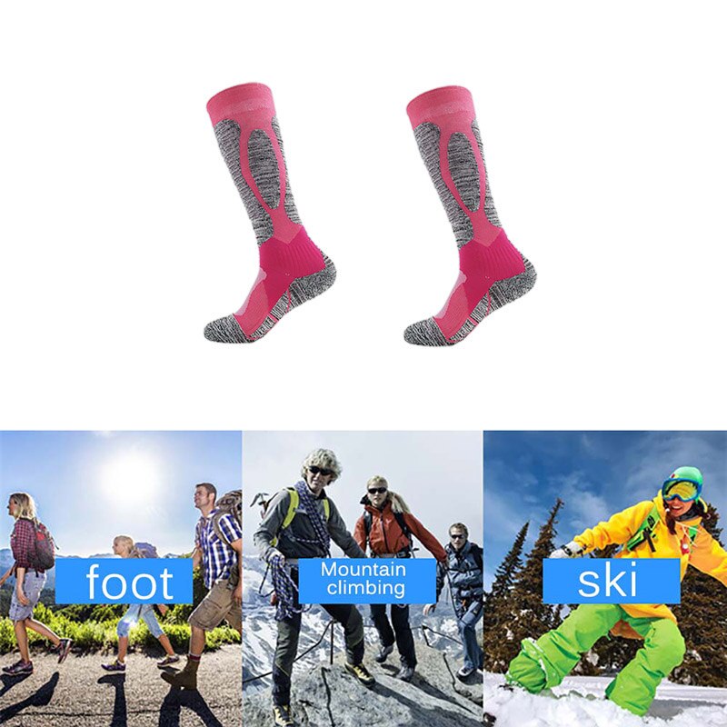1 Paar Winter Ski Kousen Mannen Fietsen Bergbeklimmen Wandelen Klimmen Sokken Katoenen Handdoek Bodem Sokken Ademend